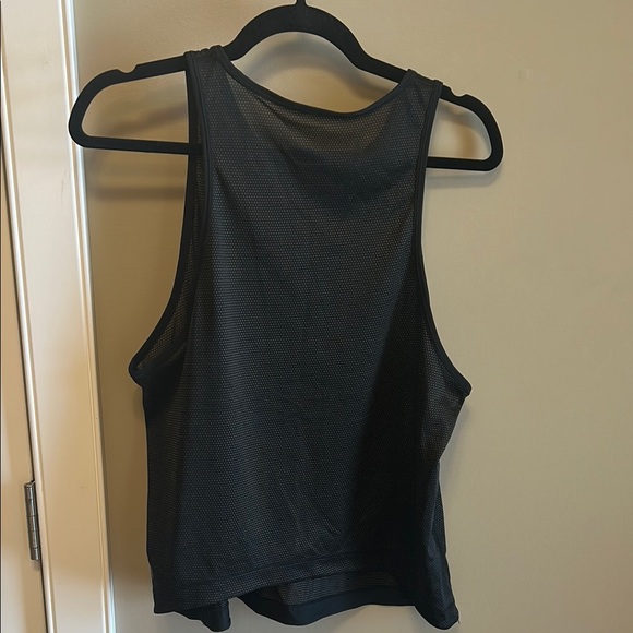Black Mesh Tank Top - Picture 2 of 3